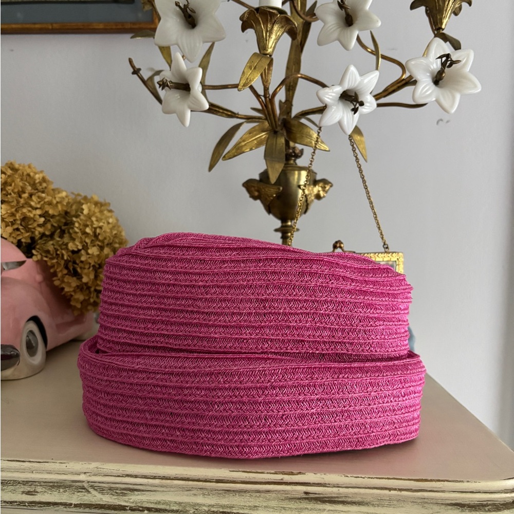 Pink Woven Women's Bag